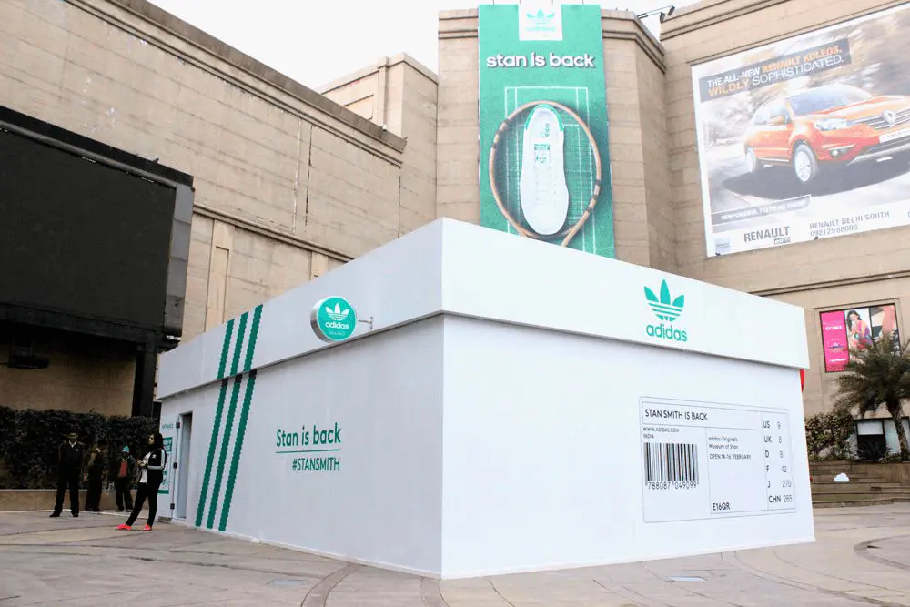 Photo du Popup store Adidas lancement retour Stan Smith